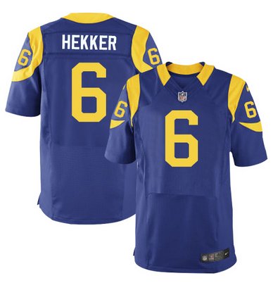 Nike Rams #6 Johnny Hekker Royal Blue Alternate Men's Stitched NFL Elite Jersey