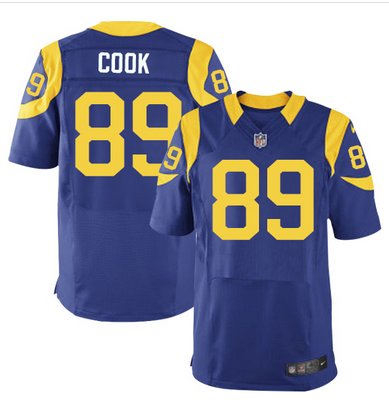 Nike Rams #89 Jared Cook Royal Blue Alternate Men's Stitched NFL Elite Jersey