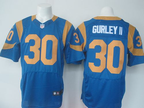 Nike Rams #30 Todd Gurley II Royal Blue Alternate Men's Stitched NFL Elite Rush Jersey Nike Rams #30 Todd Gurley II Royal Blue Alternate Men's Stitched NFL Elite Rush Jersey