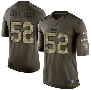 Nike Los Angeles Rams #52 Alec Ogletree Green Men's Stitched NFL Limited Salute to Service Jersey