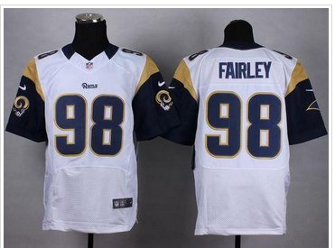 NEW Los Angeles Rams #98 Nick Fairley White Men's Stitched NFL Elite Jersey NEW Los Angeles Rams #98 Nick Fairley White Men's Stitched NFL Elite Jersey