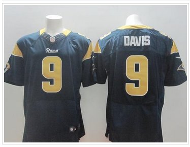 NEW Los Angeles Rams #9 Austin Davis Navy Blue Team Color NFL Elite Jersey NEW Los Angeles Rams #9 Austin Davis Navy Blue Team Color NFL Elite Jersey