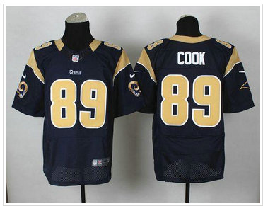 New Los Angeles Rams #89 Jared Cook Navy Blue Team Color NFL Elite Jersey New Los Angeles Rams #89 Jared Cook Navy Blue Team Color NFL Elite Jersey