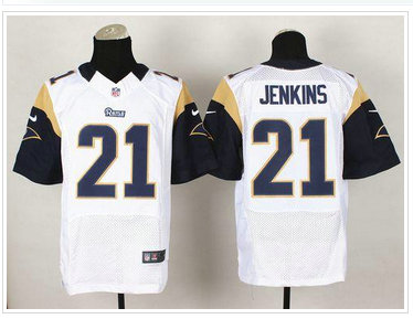 New Los Angeles Rams #21 Janoris Jenkins White NFL Elite Jersey New Los Angeles Rams #21 Janoris Jenkins White NFL Elite Jersey