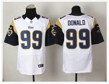 New Los Angeles Rams #99 Aaron Donald White NFL Elite Jersey New Los Angeles Rams #99 Aaron Donald White NFL Elite Jersey