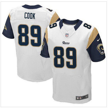 New Los Angeles Rams #89 Jared Cook White NFL Elite Jersey