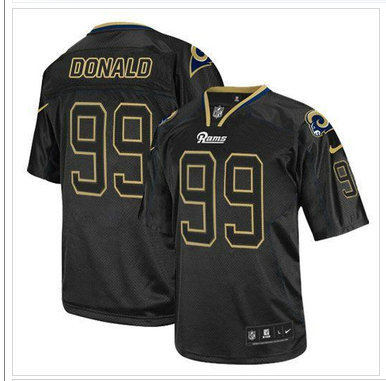 NEW Los Angeles Rams #99 Aaron Donald Lights Out Black NFL Elite Jersey NEW Los Angeles Rams #99 Aaron Donald Lights Out Black NFL Elite Jersey