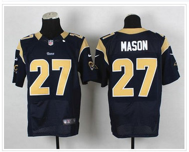 NEW Los Angeles Rams #27 Tre Mason Navy Blue Team Color NFL Elite Jersey NEW Los Angeles Rams #27 Tre Mason Navy Blue Team Color NFL Elite Jersey