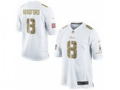 NEW Los Angeles Rams #8 Sam Bradford White Jerseys(game USA) NEW Los Angeles Rams #8 Sam Bradford White Jerseys(game USA)