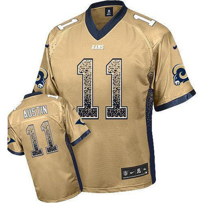 NEW Los Angeles Rams #11 Tavon Austin Gold Stitched NFL Elite Drift Fashion Jerseys NEW Los Angeles Rams #11 Tavon Austin Gold Stitched NFL Elite Drift Fashion Jerseys