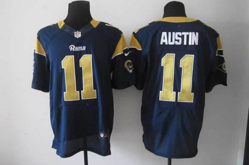 NEW NFL Los Angeles Rams 11 Tavon Austin Blue Jerseys (Elite)