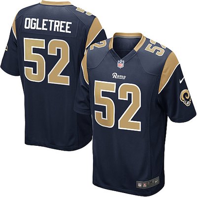 NEW NFL Los Angeles Rams 52 Alec Ogletree Blue Jerseys (Game)