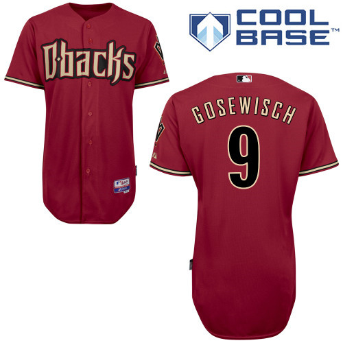 Arizona Diamondbacks #9 Gosewisch Red Authentic Personalized Alternate cool Jersey