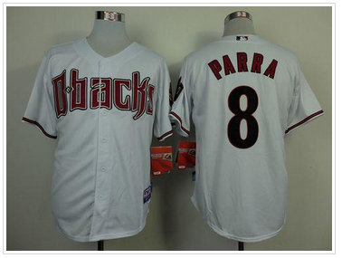 Arizona Diamondbacks #8 Gerardo Parra White Cool Base Baseball Jersey