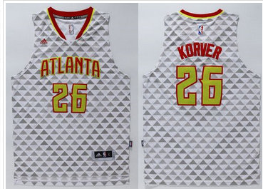 Atlanta Hawks #26 Kyle Korver White Swingman Stitched NBA Jersey