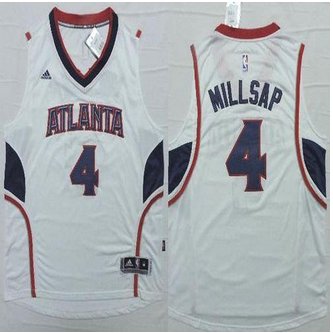Revolution 30 Atlanta Hawks #4 Paul Millsap White Stitched NBA Jersey