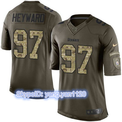 Nike Steelers #97 Cameron Heyward Green Youth Stitched NFL Limited Salute to Service Jersey