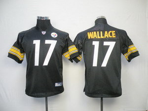 Kids Jerseys Pittsburgh Steelers 17 Mike Wallace Black