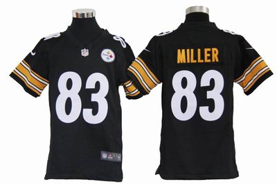 Youth Nike Pittsburgh Steelers 83 Heath Miller black Jerseys