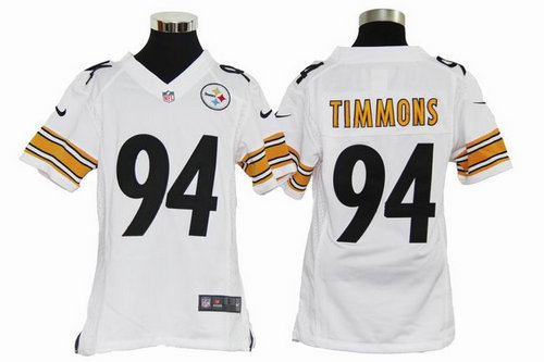 Youth Nike Pittsburgh Steelers 94 Lawrence Timmons white Jerseys