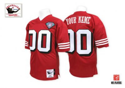 Customized San Francisco 49ers Jersey Throwback Red Football Jersey Customized San Francisco 49ers Jersey Throwback Red Football Jersey