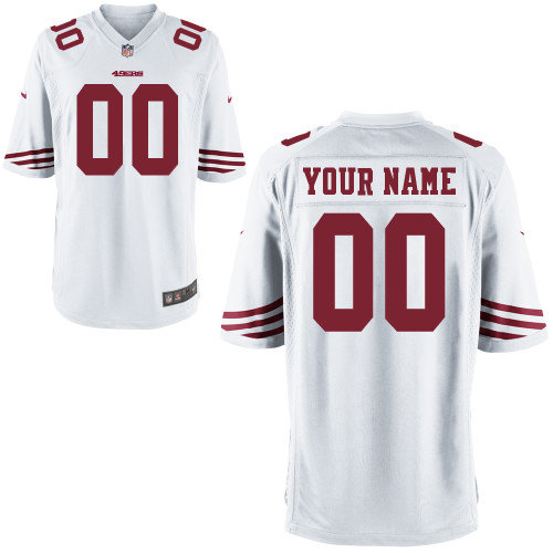 Men's Nike San Francisco 49ers Customized Game White Jerseys (S-4XL) Men's Nike San Francisco 49ers Customized Game White Jerseys (S-4XL)