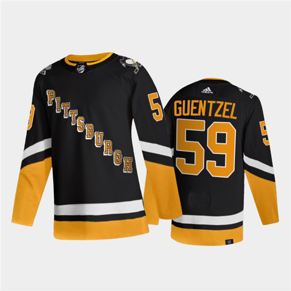 Men's Pittsburgh Penguins #59 Jake Guentzel 2021 2022 Black Stitched Jersey Men's Pittsburgh Penguins #59 Jake Guentzel 2021 2022 Black Stitched Jersey