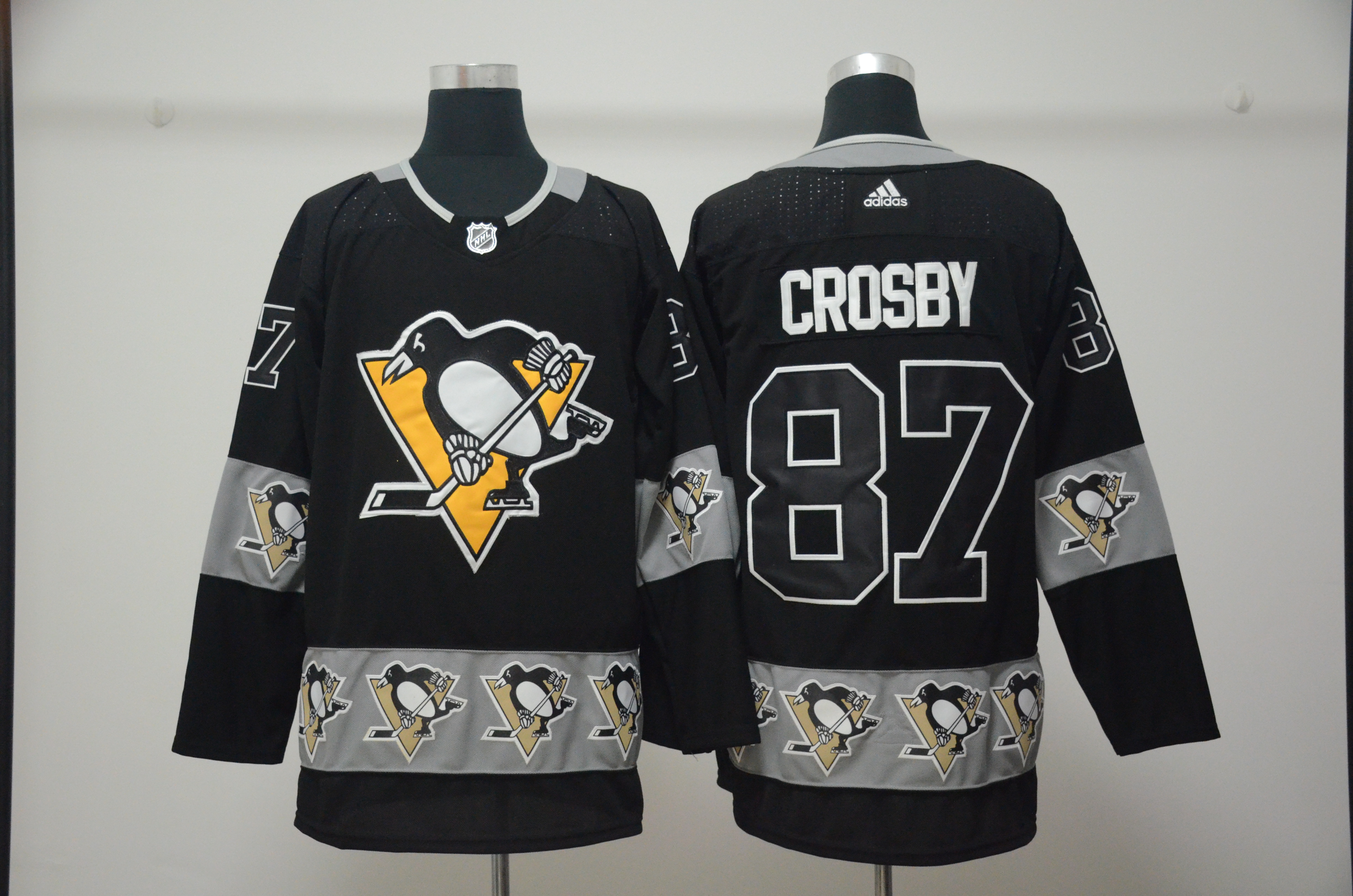 Penguins 87 Sidney Crosby Black Team Logos Fashion Adidas Jersey Penguins 87 Sidney Crosby Black Team Logos Fashion Adidas Jersey