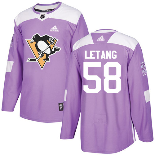 Adidas Penguins #58 Kris Letang Purple Authentic Fights Cancer Stitched NHL Jersey Adidas Penguins #58 Kris Letang Purple Authentic Fights Cancer Stitched NHL Jersey