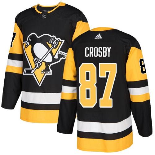 Adidas Penguins #87 Sidney Crosby Black Home Authentic Stitched NHL Jersey