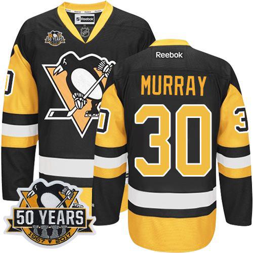 Penguins #30 Matt Murray Black Alternate 50th Anniversary Stitched NHL Jersey Penguins #30 Matt Murray Black Alternate 50th Anniversary Stitched NHL Jersey