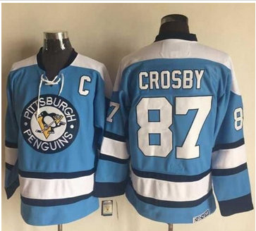 Pittsburgh Penguins #87 Sidney Crosby Blue Alternate CCM Throwback Stitched NHL Jersey Pittsburgh Penguins #87 Sidney Crosby Blue Alternate CCM Throwback Stitched NHL Jersey
