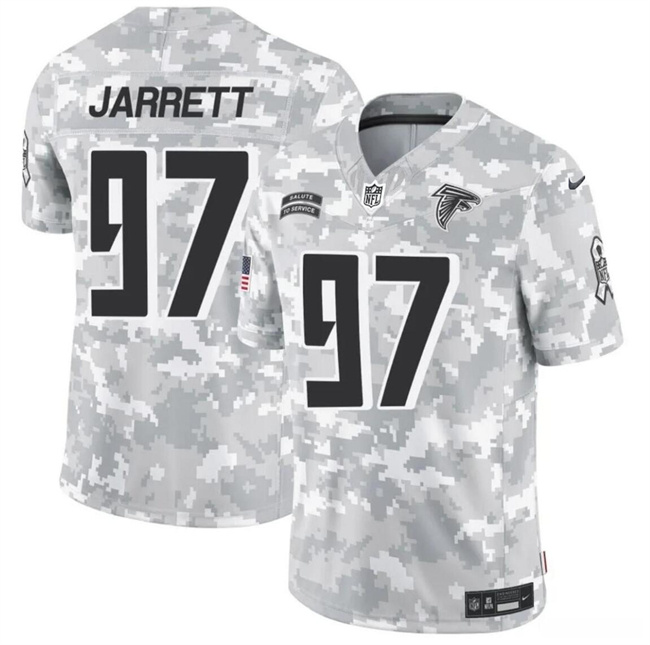 Men's Atlanta Falcons #97 Grady Jarrett 2024 F.U.S.E Arctic Camo Salute To Service Limited Stitched Football Jersey Men's Atlanta Falcons #97 Grady Jarrett 2024 F.U.S.E Arctic Camo Salute To Service Limited Stitched Football Jersey