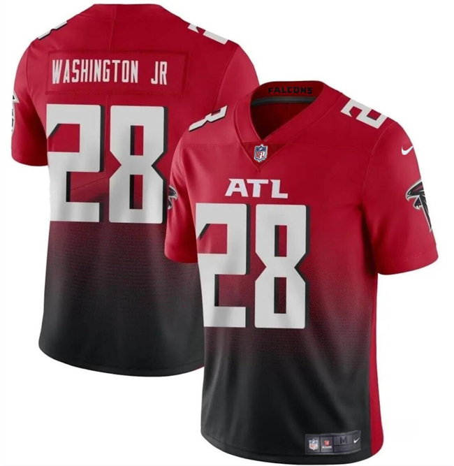 Men's Atlanta Falcons #28 Carlos Washington Jr Red Black Vapor Untouchable Limited Stitched Football Jersey Men's Atlanta Falcons #28 Carlos Washington Jr Red Black Vapor Untouchable Limited Stitched Football Jersey