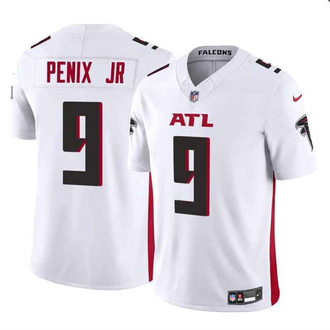 Men's Atlanta Falcons #9 Michael Penix Jr White 2024 Draft F.U.S.E Vapor Untouchable Limited Stitched Football Jersey Men's Atlanta Falcons #9 Michael Penix Jr White 2024 Draft F.U.S.E Vapor Untouchable Limited Stitched Football Jersey