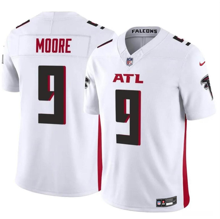 Men's Atlanta Falcons #9 Rondale Moore White 2023 F.U.S.E Vapor Untouchable Limited Stitched Football Jersey Men's Atlanta Falcons #9 Rondale Moore White 2023 F.U.S.E Vapor Untouchable Limited Stitched Football Jersey