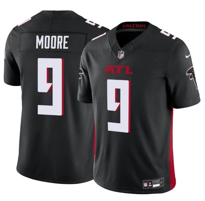 Men's Atlanta Falcons #9 Rondale Moore Black 2023 F.U.S.E Vapor Untouchable Limited Stitched Football Jersey Men's Atlanta Falcons #9 Rondale Moore Black 2023 F.U.S.E Vapor Untouchable Limited Stitched Football Jersey