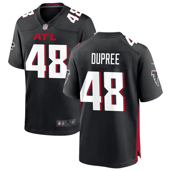 Men's Atlanta Falcons #48 Bud Dupree Black Stitched Football Game Jersey Men's Atlanta Falcons #48 Bud Dupree Black Stitched Football Game Jersey