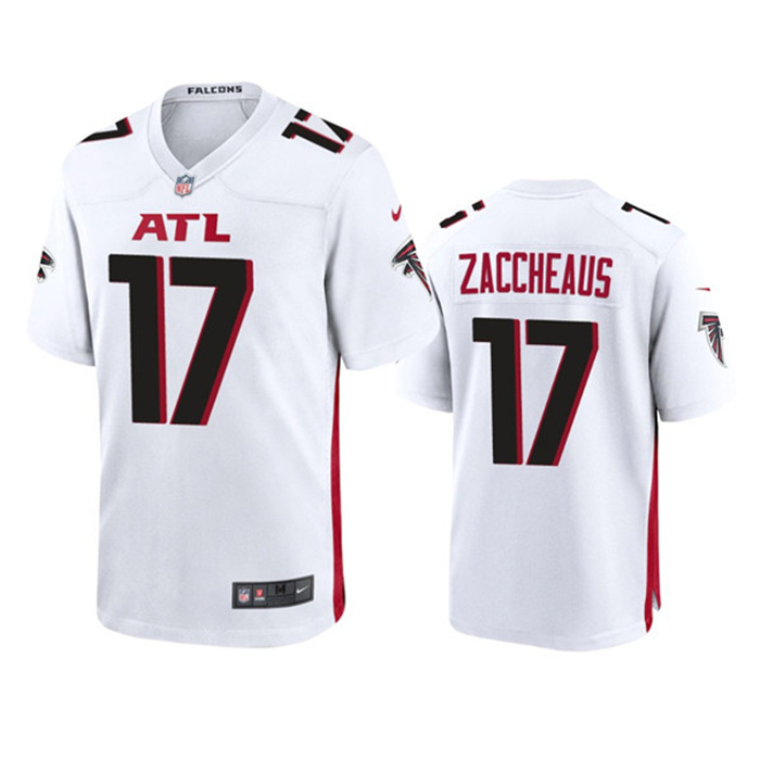Men's Atlanta Falcons #17 Olamide Zaccheaus White Stitched Football Game Jersey Men's Atlanta Falcons #17 Olamide Zaccheaus White Stitched Football Game Jersey