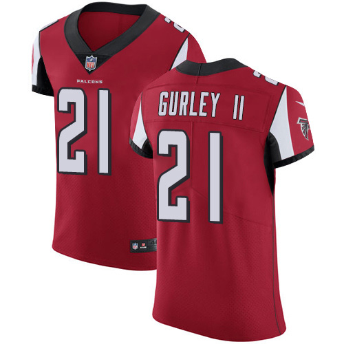 Nike Falcons #21 Todd Gurley II Red Team Color Men's Stitched NFL Vapor Untouchable Elite Jersey Nike Falcons #21 Todd Gurley II Red Team Color Men's Stitched NFL Vapor Untouchable Elite Jersey