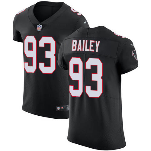 Nike Falcons #93 Allen Bailey Black Alternate Men's Stitched NFL New Elite Jersey Nike Falcons #93 Allen Bailey Black Alternate Men's Stitched NFL New Elite Jersey