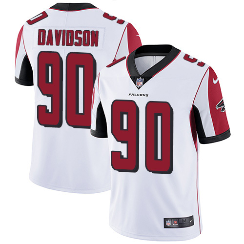 Nike Falcons #90 Marlon Davidson White Men's Stitched NFL Vapor Untouchable Limited Jersey Nike Falcons #90 Marlon Davidson White Men's Stitched NFL Vapor Untouchable Limited Jersey