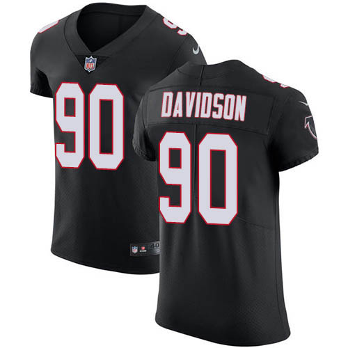 Nike Falcons #90 Marlon Davidson Black Alternate Men's Stitched NFL New Elite Jersey Nike Falcons #90 Marlon Davidson Black Alternate Men's Stitched NFL New Elite Jersey