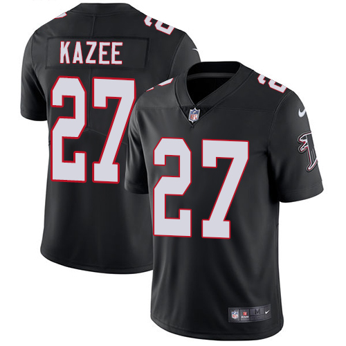 Nike Falcons #27 Damontae Kazee Black Alternate Men's Stitched NFL Vapor Untouchable Limited Jersey Nike Falcons #27 Damontae Kazee Black Alternate Men's Stitched NFL Vapor Untouchable Limited Jersey