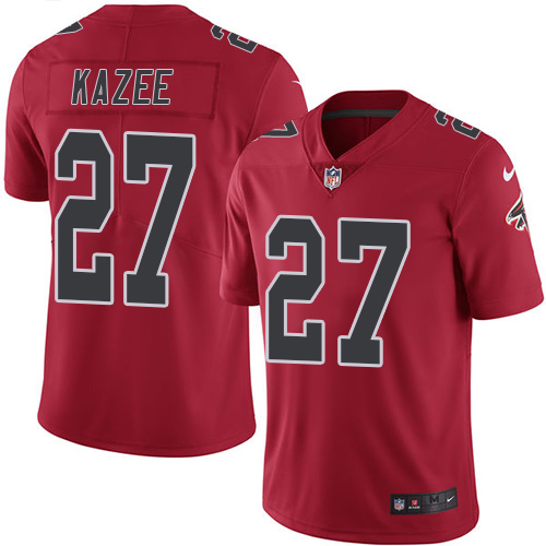 Nike Falcons #27 Damontae Kazee Red Men's Stitched NFL Limited Rush Jersey Nike Falcons #27 Damontae Kazee Red Men's Stitched NFL Limited Rush Jersey