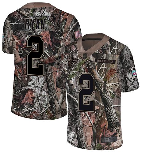 Nike Falcons #2 Matt Ryan Camo Men's Stitched NFL Limited Rush Realtree Jersey Nike Falcons #2 Matt Ryan Camo Men's Stitched NFL Limited Rush Realtree Jersey