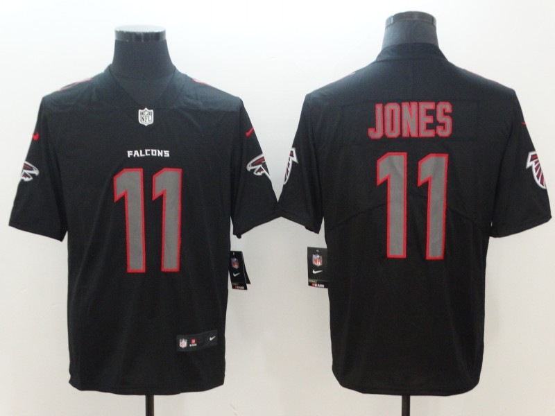 Nike Falcons 11 Julio Jones Black Vapor Impact Limited Jersey Nike Falcons 11 Julio Jones Black Vapor Impact Limited Jersey