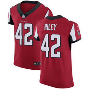 Nike Falcons #42 Duke Riley Red Team Color Men's Stitched NFL Vapor Untouchable Elite Jersey Nike Falcons #42 Duke Riley Red Team Color Men's Stitched NFL Vapor Untouchable Elite Jersey