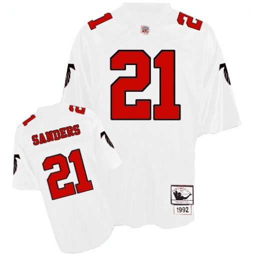 Nike Falcons #21 Deion Sanders White Men's Stitched 1994 Authentic NFL Throwback Jersey Nike Falcons #21 Deion Sanders White Men's Stitched 1994 Authentic NFL Throwback Jersey