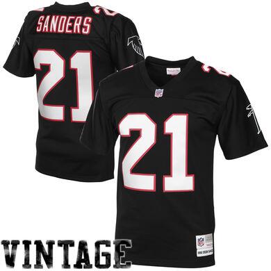 Nike Falcons #21 Deion Sanders Black Men's Stitched 1994 Authentic NFL Throwback Jersey